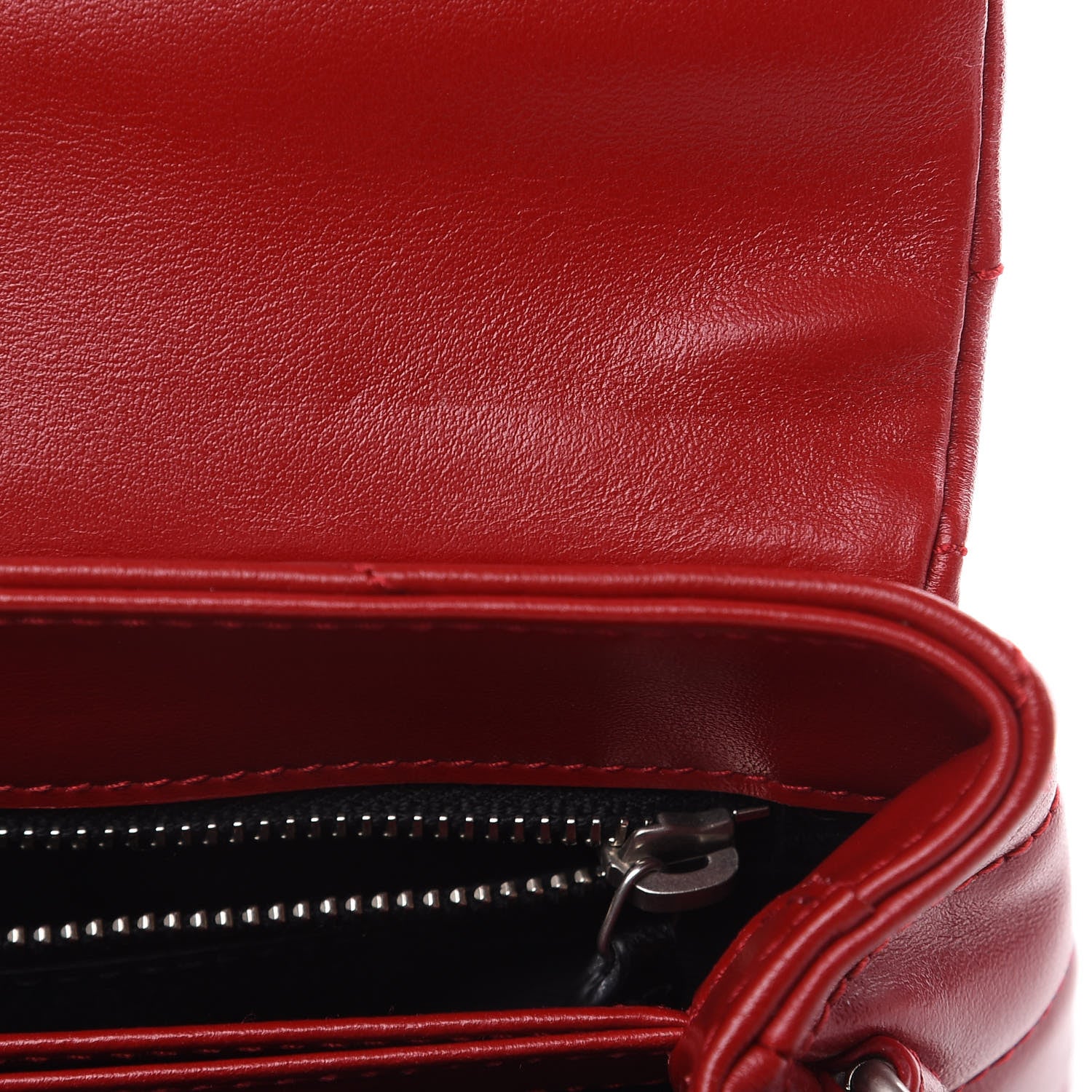 Saint Laurent Calfskin Y Quilted Monogram Toy Loulou Crossbody Bag Rouge Eros 11 of 12