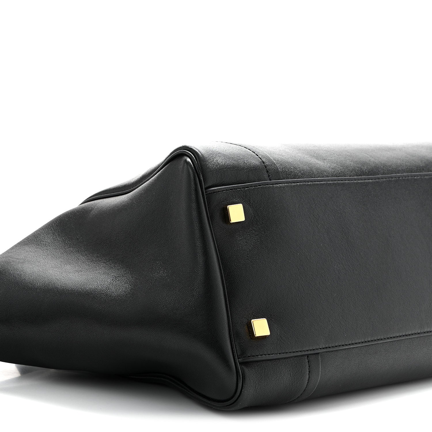 Celine Supple Shiny Lambskin Medium Smiling New Luggage Black 9 of 10