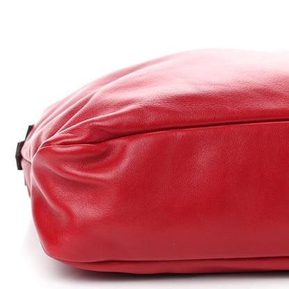 Gucci Calfskin Medium Horsebit Chain Hobo Red 7 of 9