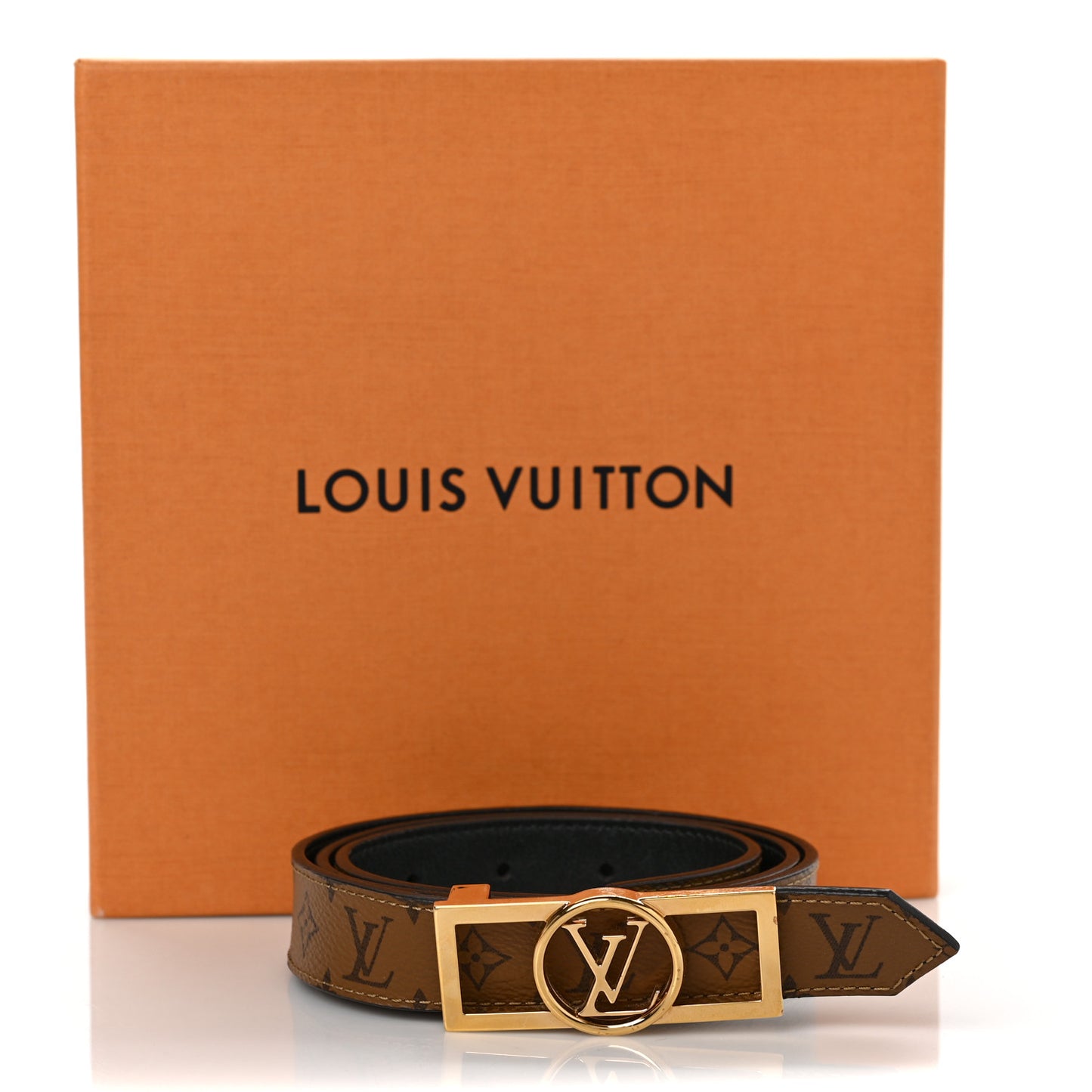 Monogram 25mm Dauphine Reversible Belt 85 34 Cream