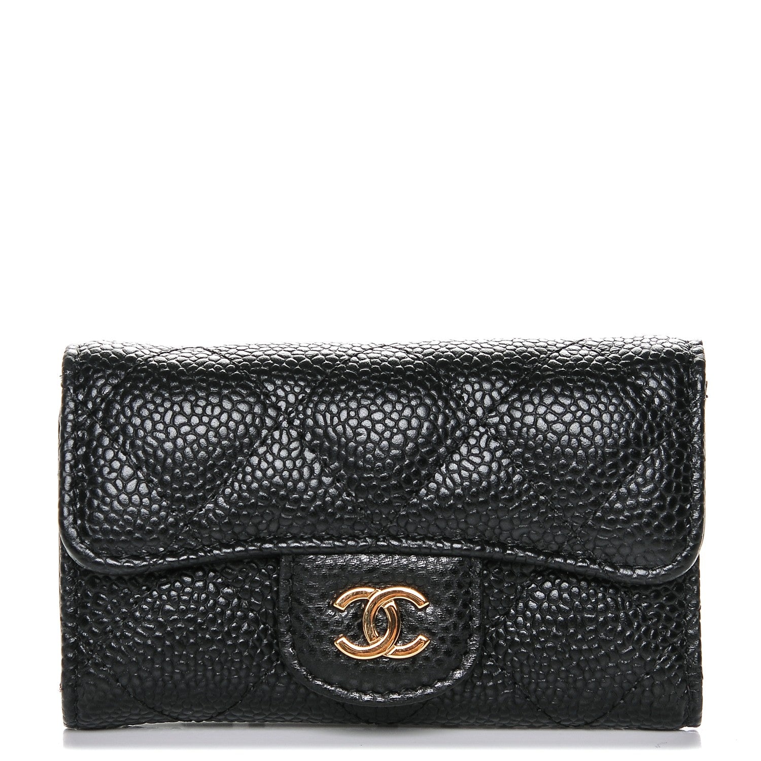 Chanel Caviar Quilted 6 Key Holder Black 1 of 8