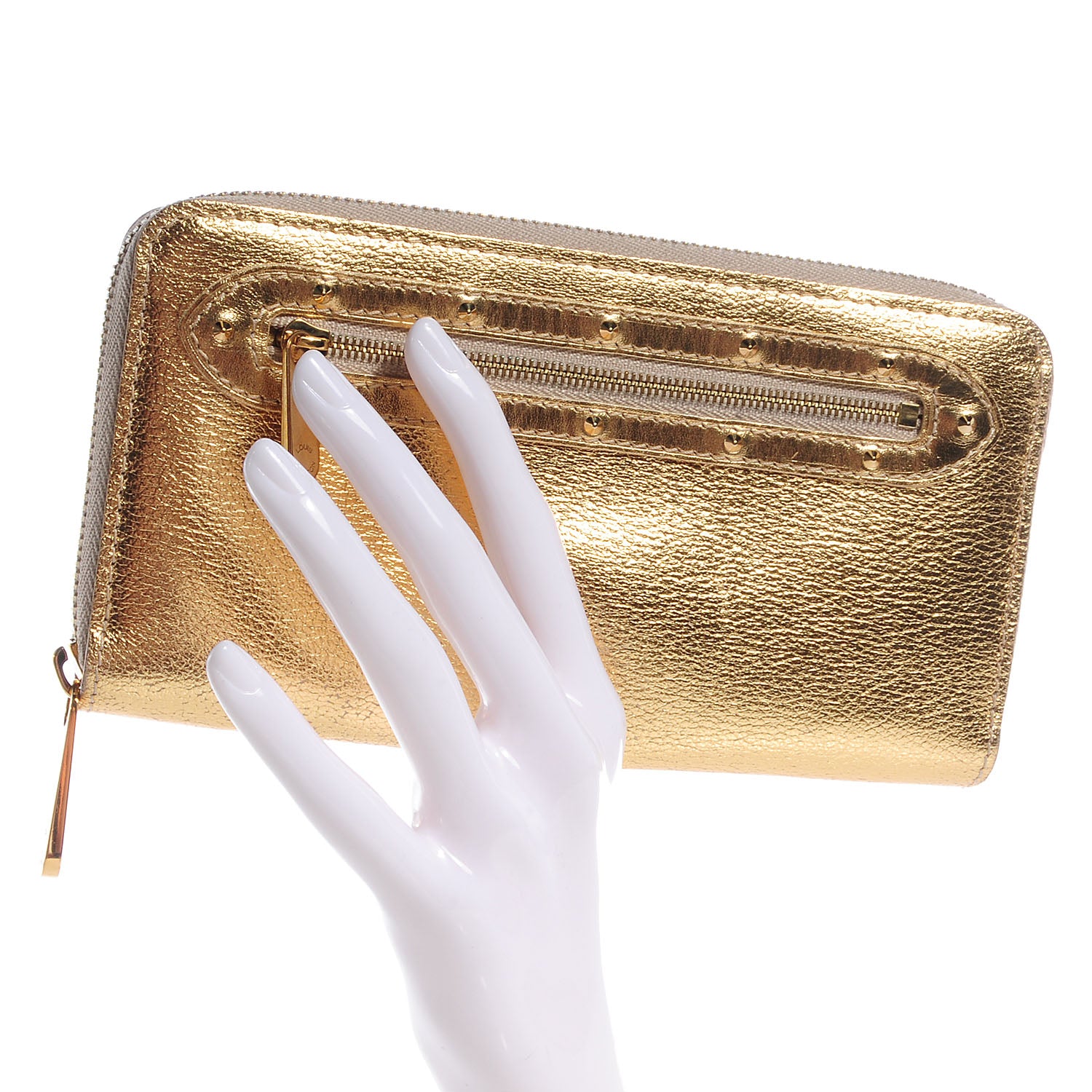 Louis Vuitton Suhali Zippy Wallet Gold 2 of 8