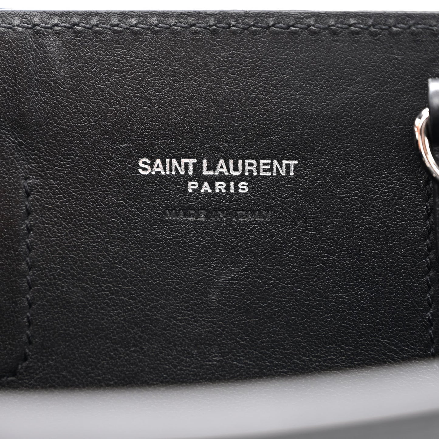 Calfskin Crocodile Embossed Nano Sac De Jour Black