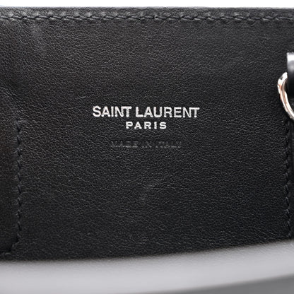 Saint Laurent Calfskin Crocodile Embossed Nano Sac De Jour Black 6 of 14