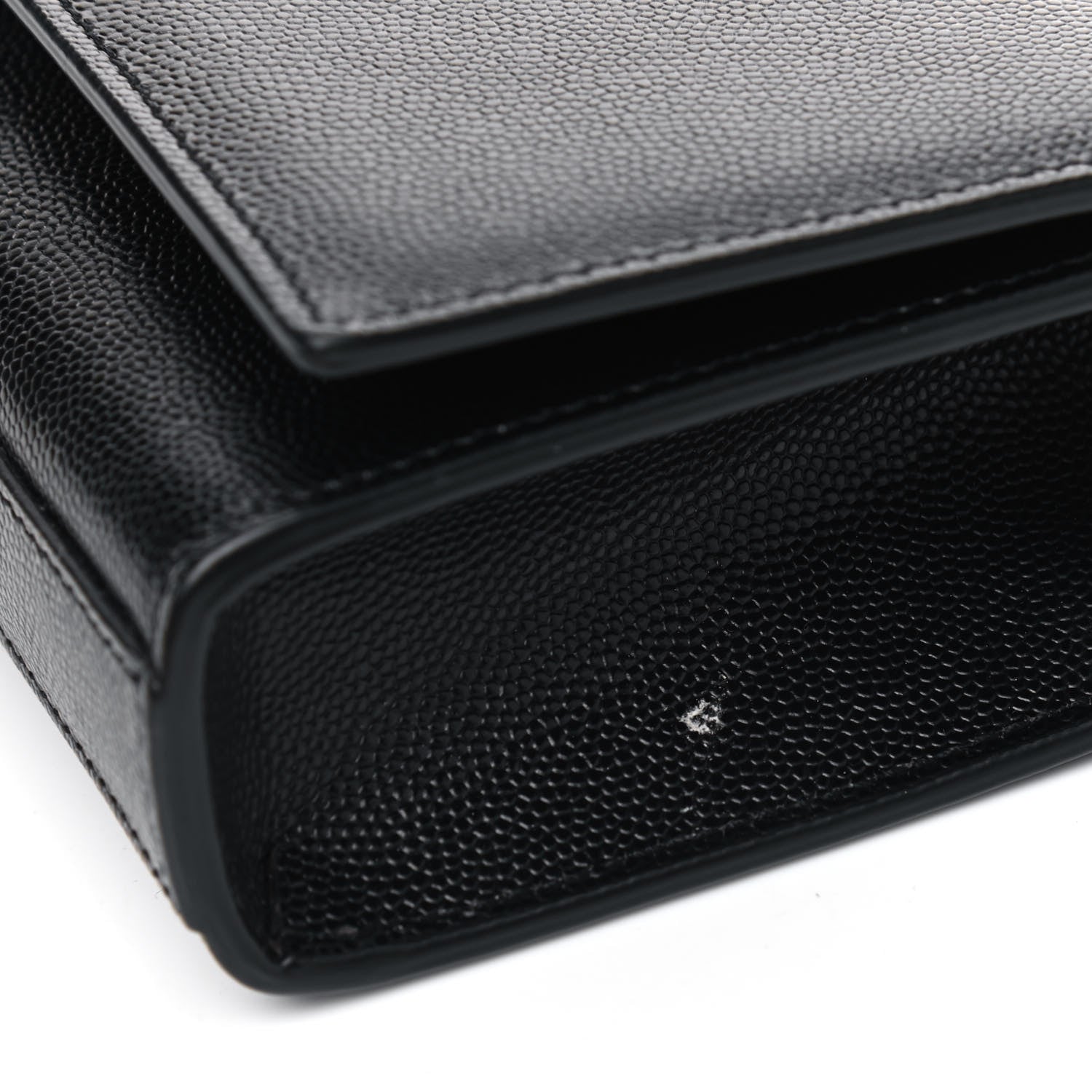 Saint Laurent Grain De Poudre Small Monogram Kate Satchel Black 5 of 5