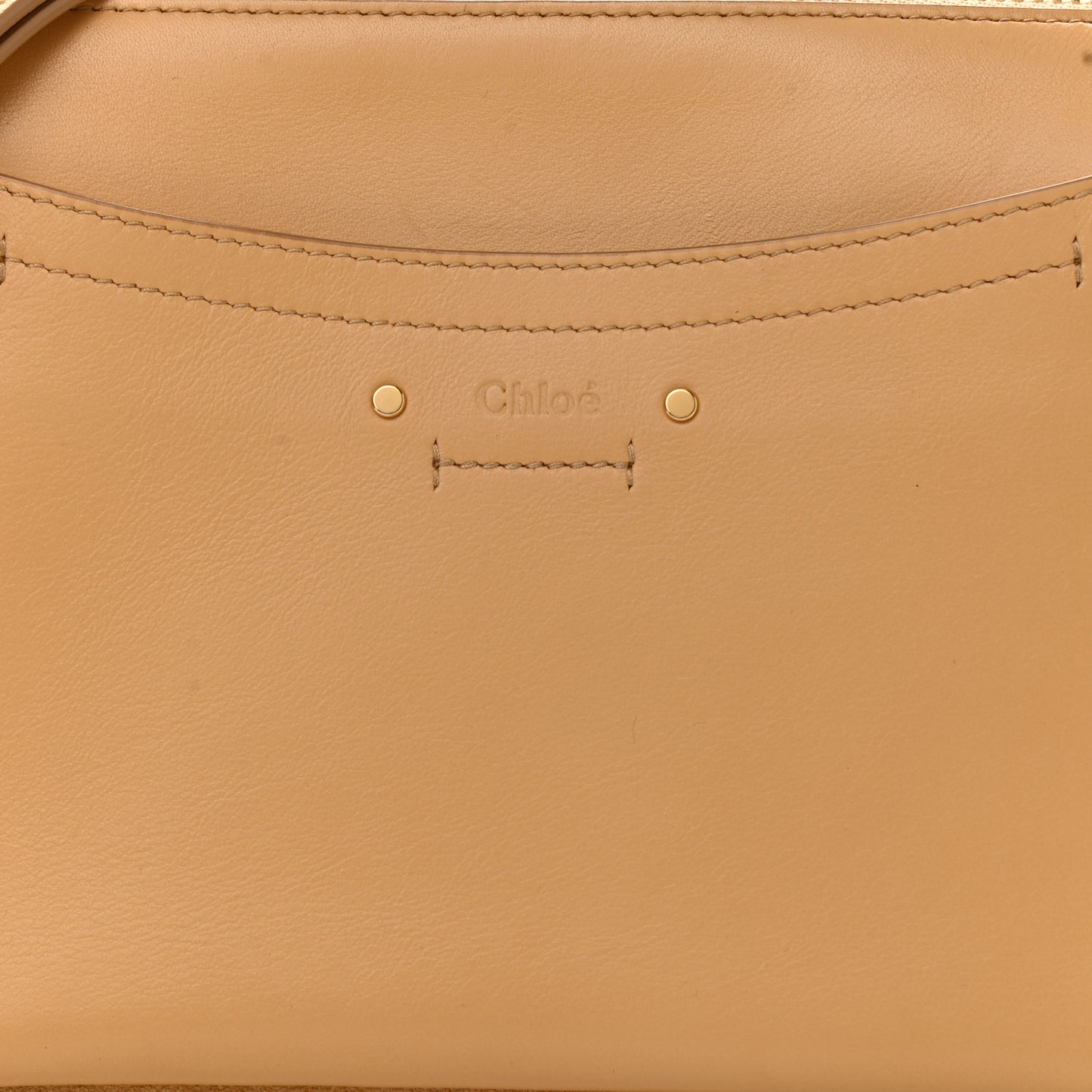 Calfskin Suede Small Roy Bag Bleached Brown
