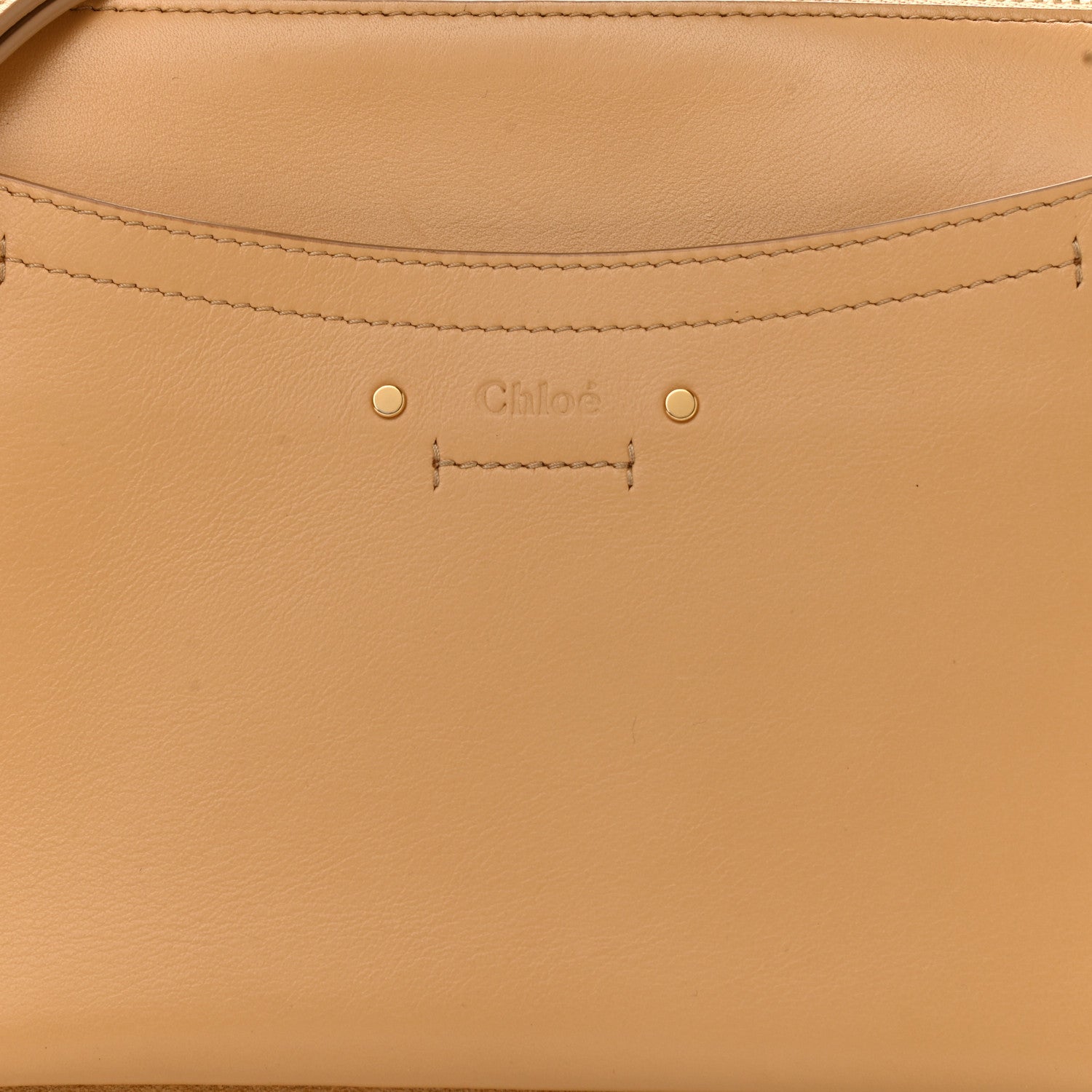 Chloe Calfskin Suede Small Roy Bag Bleached Brown 8 of 12