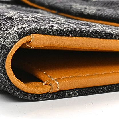 Louis Vuitton Denim Amelia Wallet Black 10 of 10