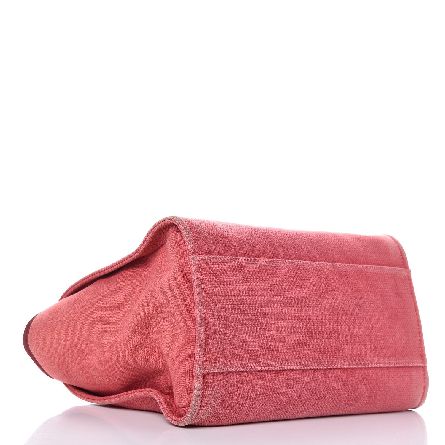 Chanel Canvas Large Deauville Tote Red 4 of 15