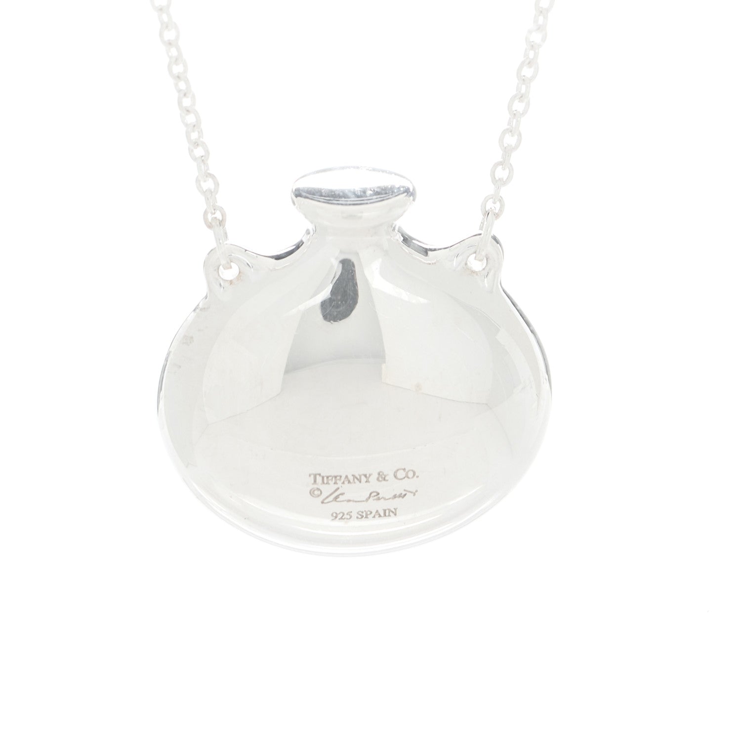 Tiffany Sterling Silver Elsa Peretti Bottle Pendant Necklace 5 of 6