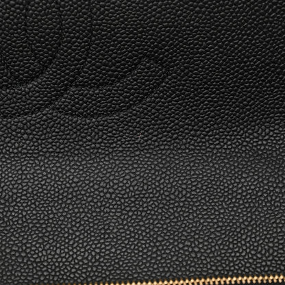 Chanel Grained Calfskin Stitched Flap Black 11 of 16