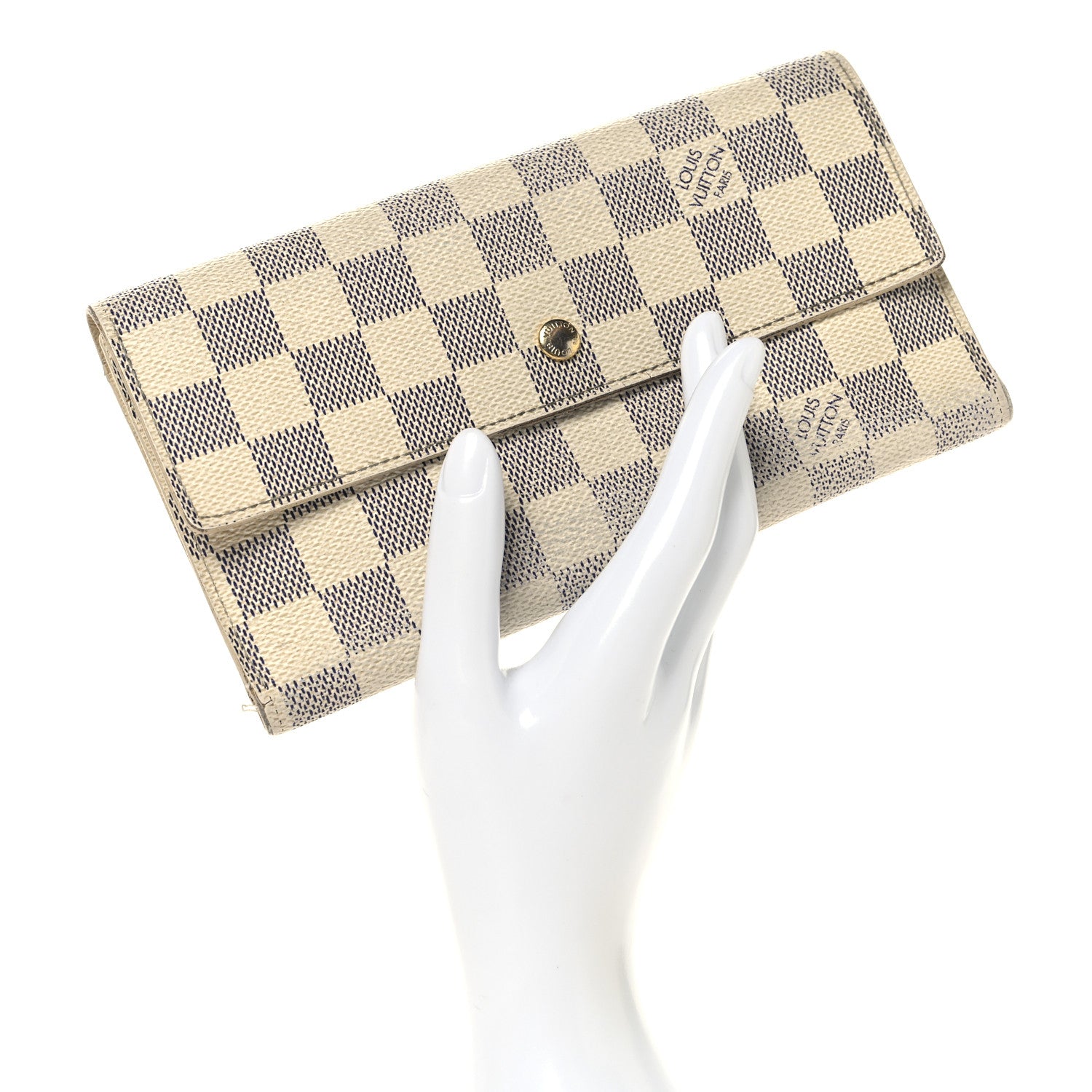 Louis Vuitton Damier Azur Porte Tresor International Wallet 2 of 10