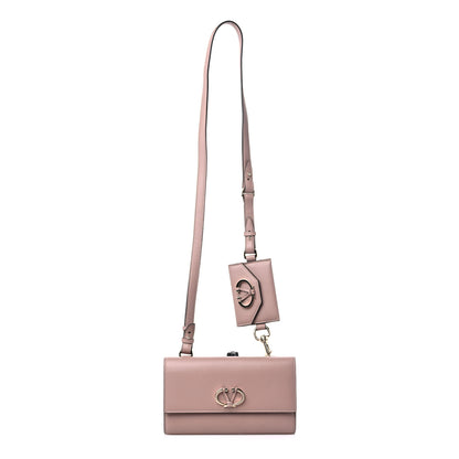 Valentino Garavani Calfskin V Rivet Shoulder Bag Poudre 1 of 10