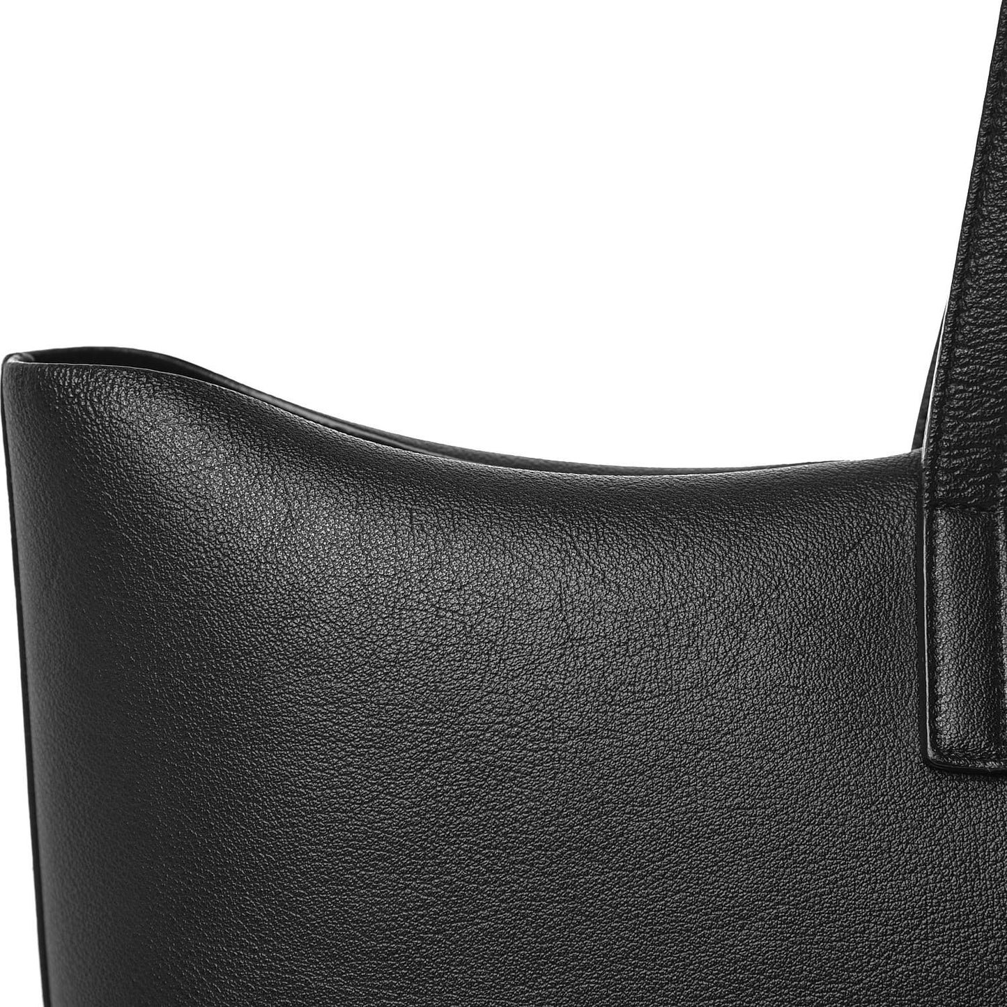 Calfskin Large Shopping Tote Black