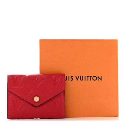 Louis Vuitton Empreinte Victorine Wallet Scarlet 9 of 9