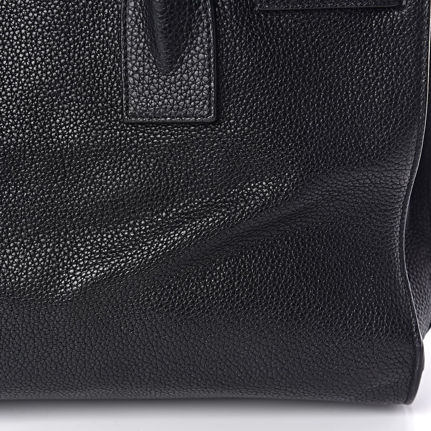 Grained Calfskin Small Souple Sac De Jour Black