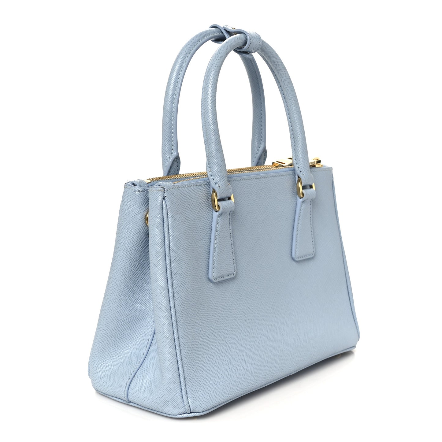Saffiano Micro Galleria Double Zip Tote Astrale