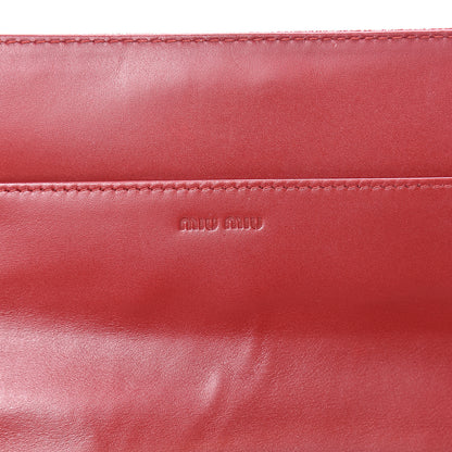 Miu Miu Embossed Crocodile Lux Continental Wallet Rubino 5 of 13