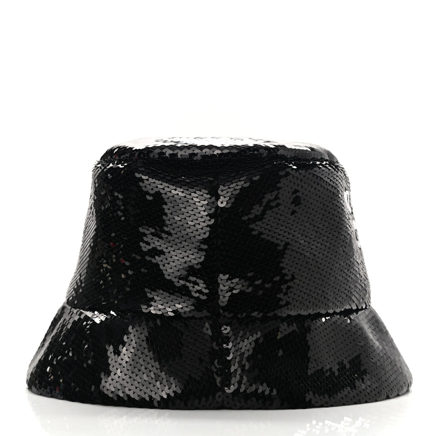 Prada Paillettes Logo Bucket Hat M Black 5 of 8