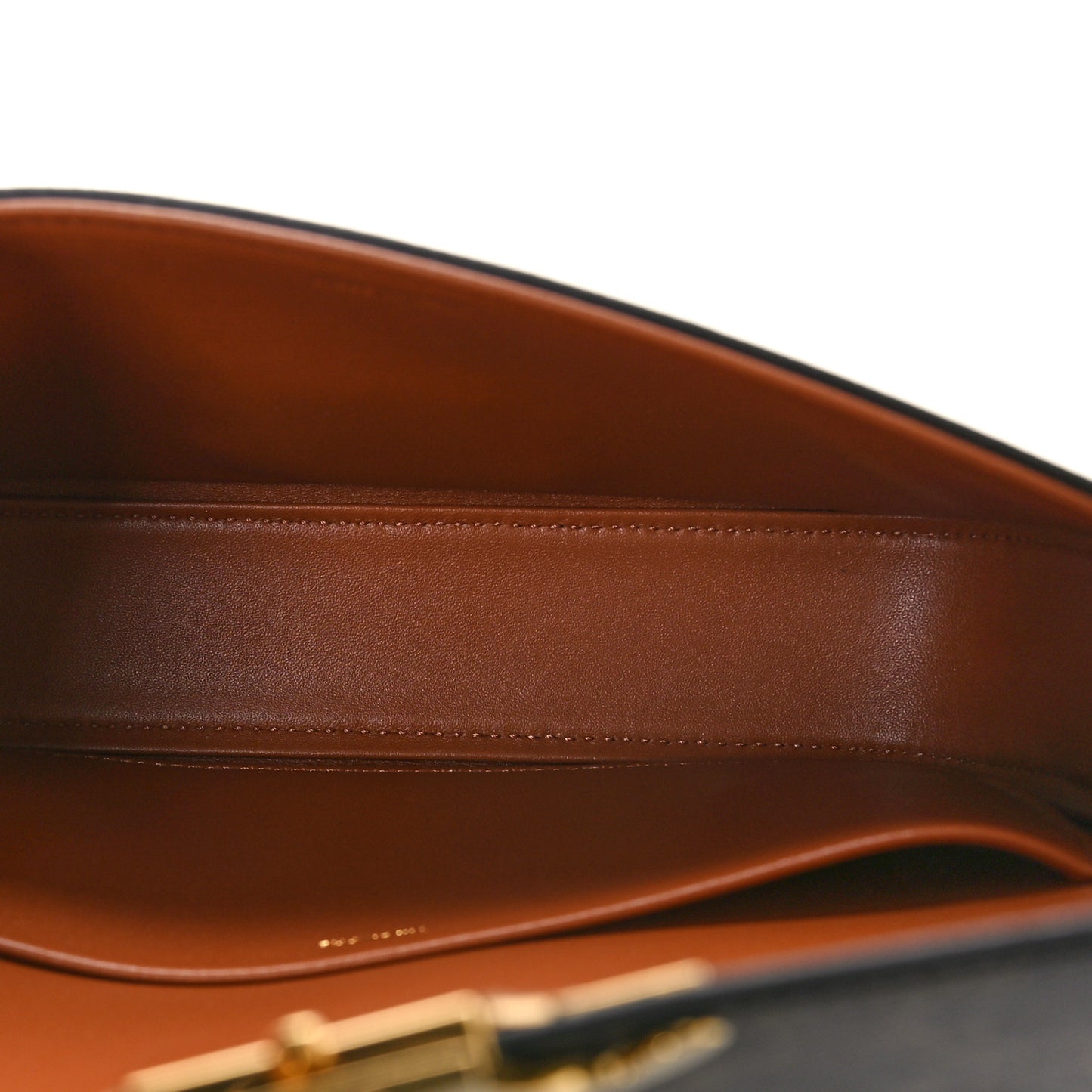 Canvas Calfskin Triomphe Shoulder Bag Tan