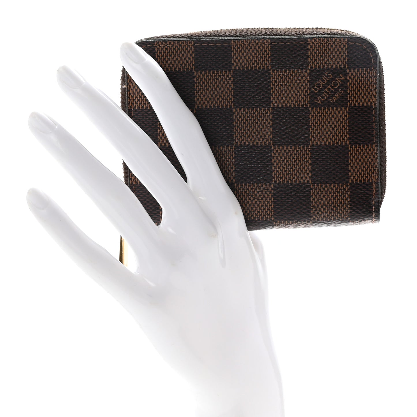 Damier Ebene Zippy Coin Purse Rose Ballerine