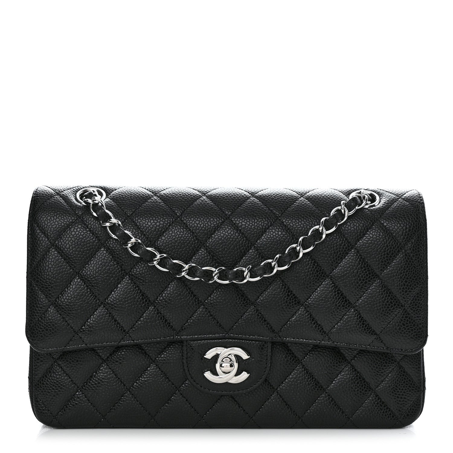 Chanel Caviar Quilted Medium Double Flap Black 1 of 10