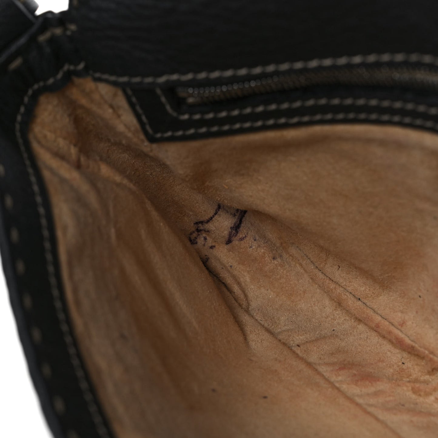 Calfskin Romano Selleria Baguette Black