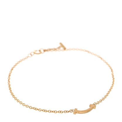 Tiffany 18K Yellow Gold Mini T Smile Bracelet 1 of 3
