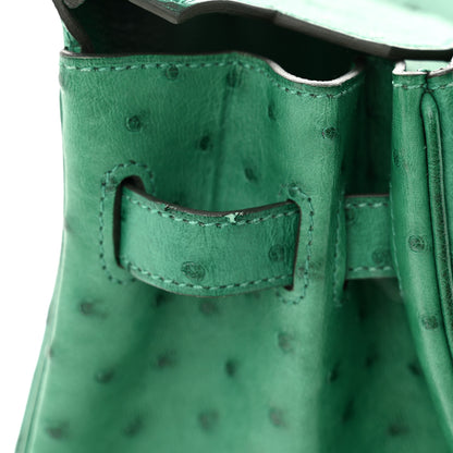 Hermes Ostrich Birkin 30 Vert Vertigo 11 of 15