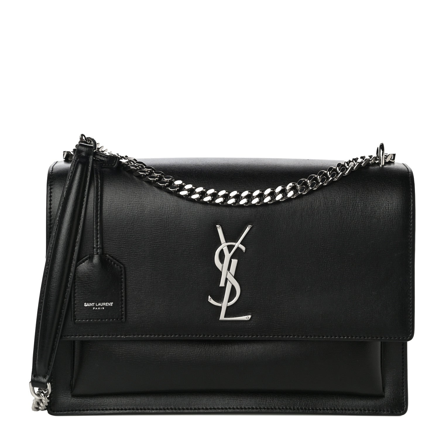 Saint Laurent Calfskin Medium Monogram Sunset Black 1 of 10