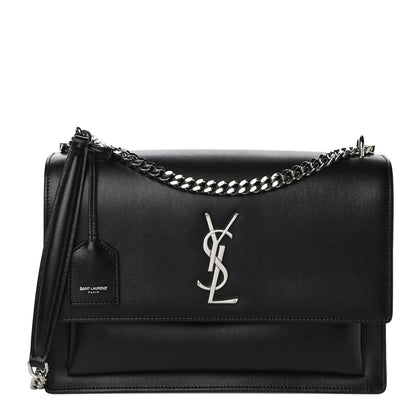 Saint Laurent Calfskin Medium Monogram Sunset Black 1 of 10