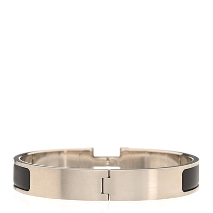 Hermes Enamel Narrow Clic Clac H Bracelet GM Black 3 of 5