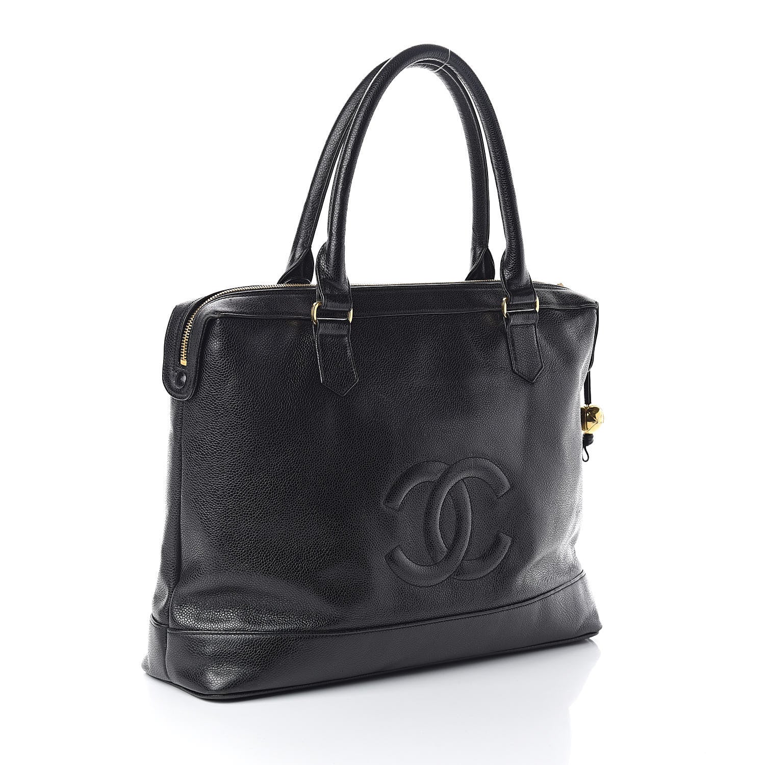 Chanel Caviar CC Tote Black 3 of 10