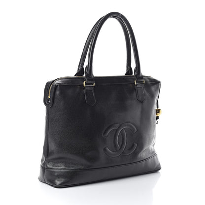 Chanel Caviar CC Tote Black 3 of 10