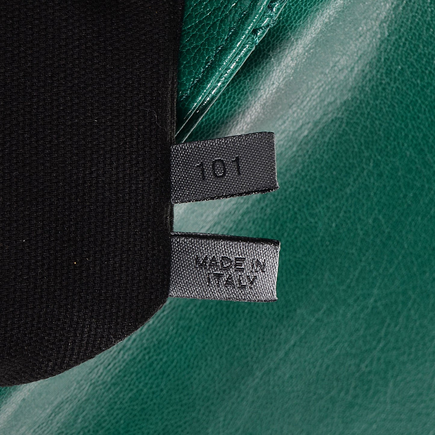 Lambskin Baroque Large Single Flap Emerald