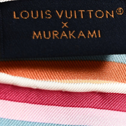 Louis Vuitton LV X TM Silk Monogram Multicolor Square Scarf 90 White 3 of 3