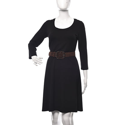 Chanel Suede CC Belt 75 30 Dark Brown 2 of 8