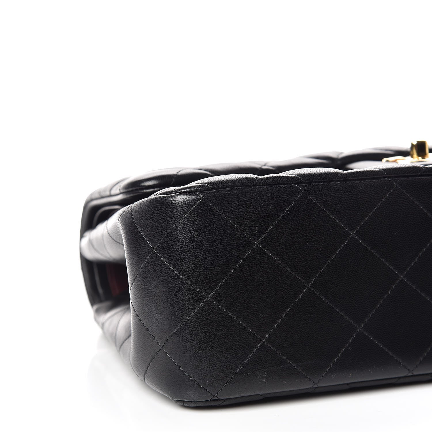 Chanel Lambskin Quilted Jumbo Double Flap Black 5 of 9