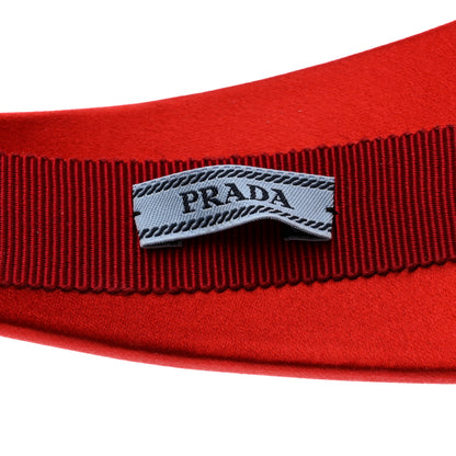 Prada Satin Headband Fuoco 5 of 6
