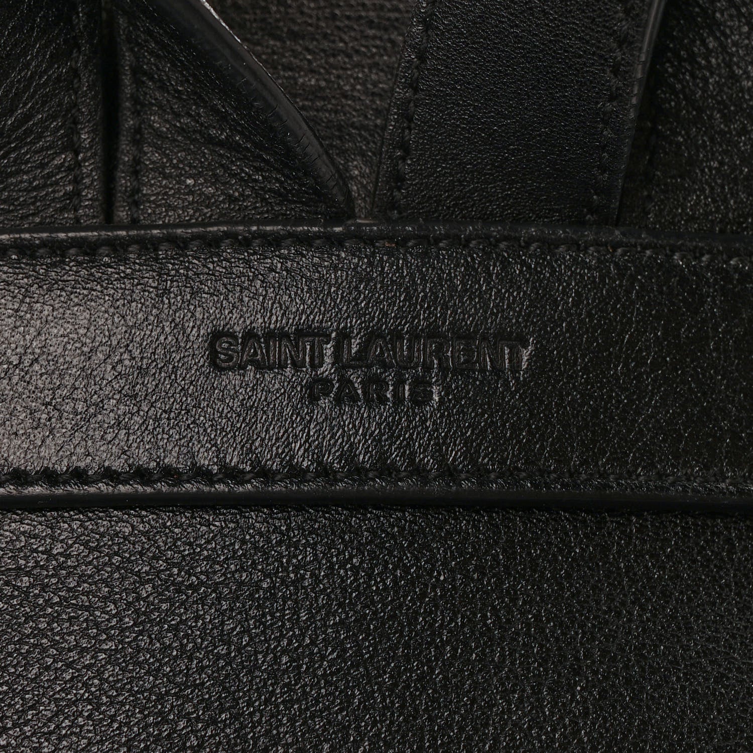 Saint Laurent Calfskin Fringe Festival Backpack Black 9 of 9