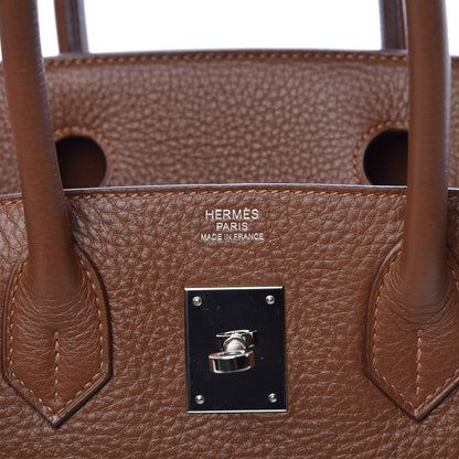 Hermes Taurillon Clemence Birkin 30 Marron D'Inde 8 of 14