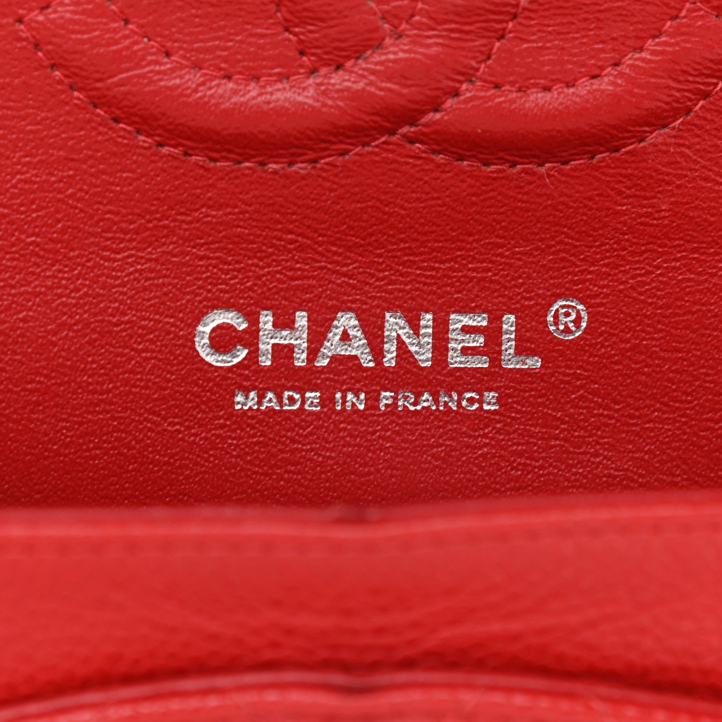 Caviar Quilted Medium Double Flap Red