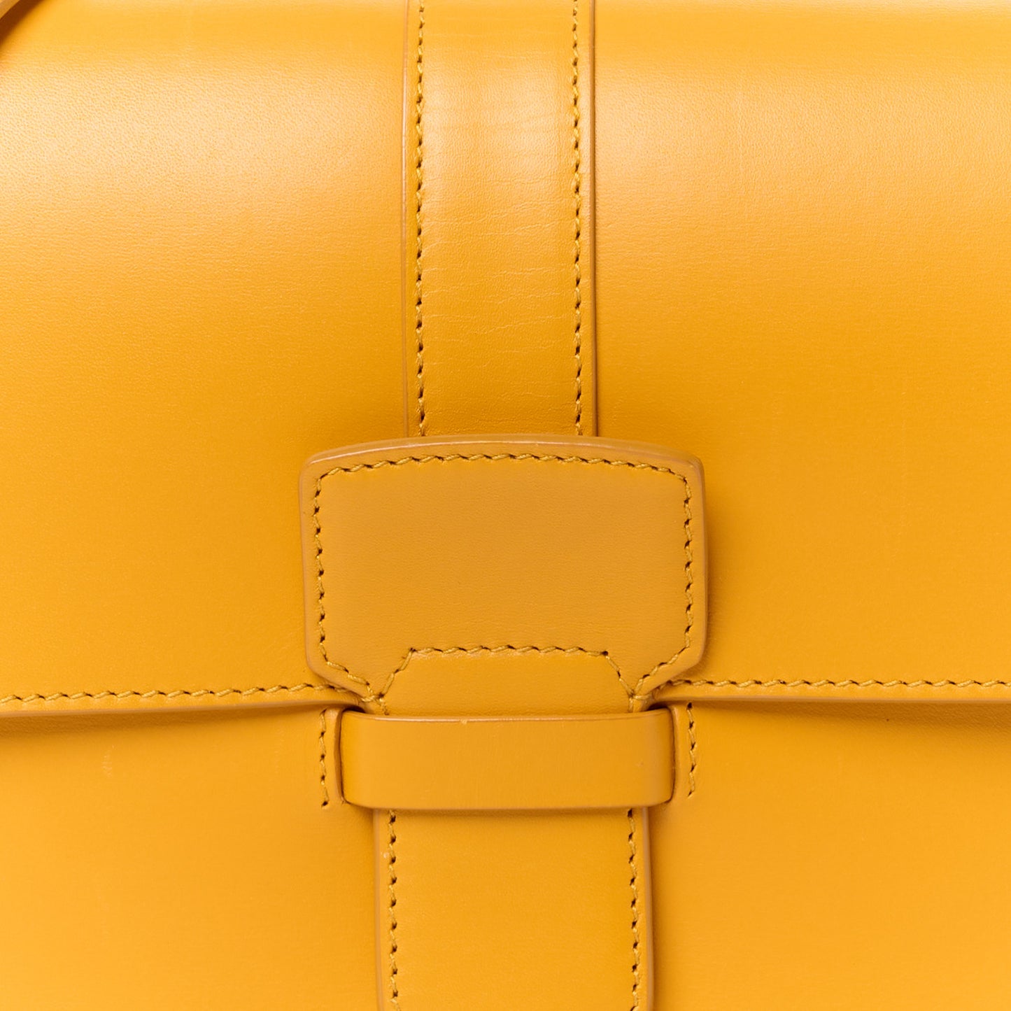 Calfskin Altea Box Shoulder Bag Yellow