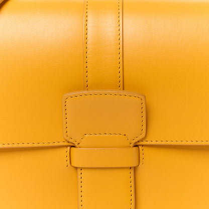 Salvatore Ferragamo Calfskin Altea Box Shoulder Bag Yellow 8 of 10