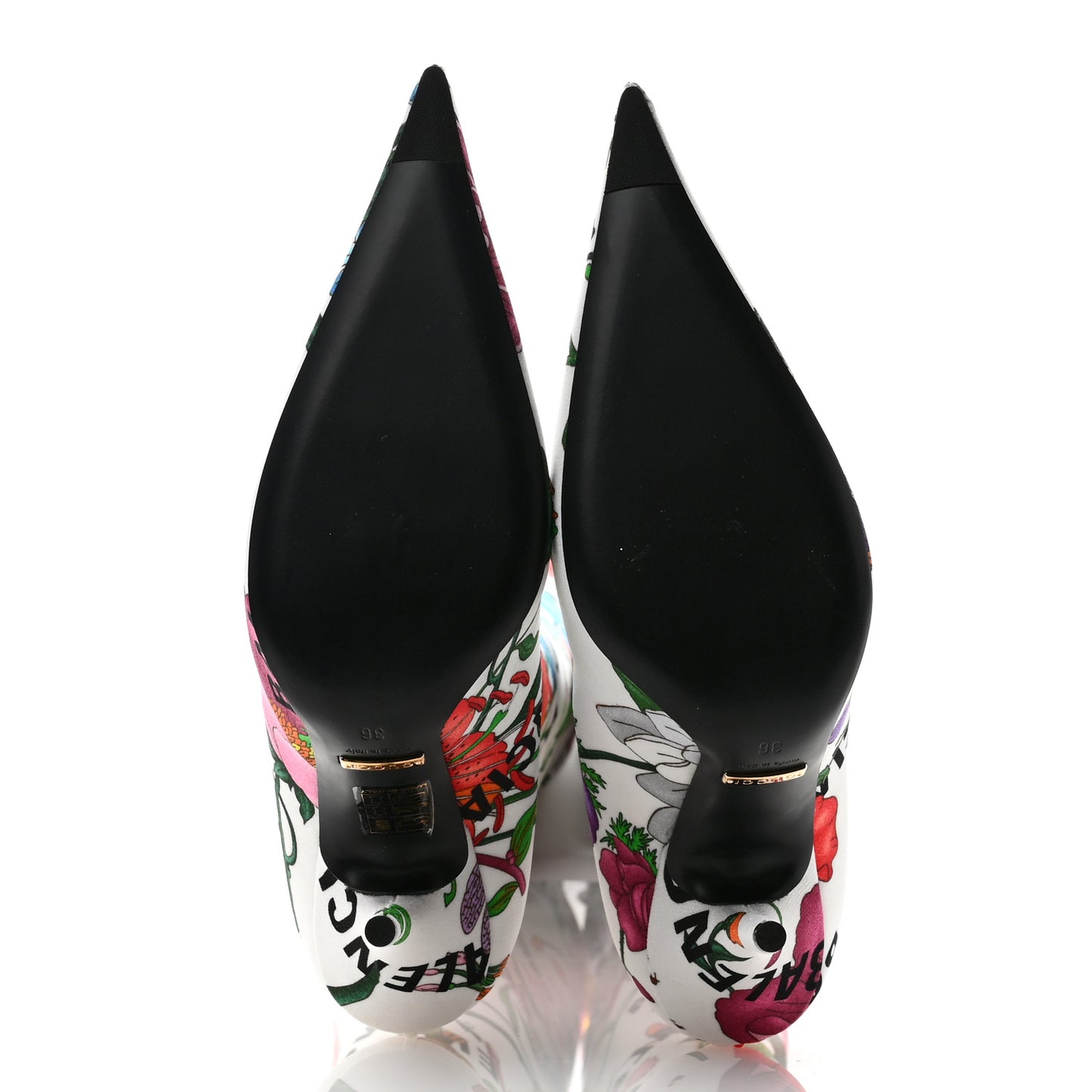 X GUCCI Jersey Floral Logo Boots 36 Multicolor Black