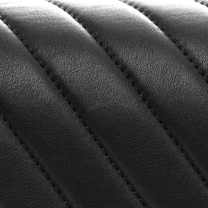 Chanel Calfskin Chevron Quilted New Medium Boy Flap Black 14 of 16