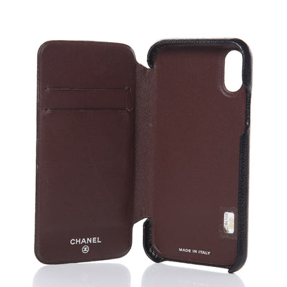 Chanel Caviar Quilted iPhone X Case Black 5 of 10