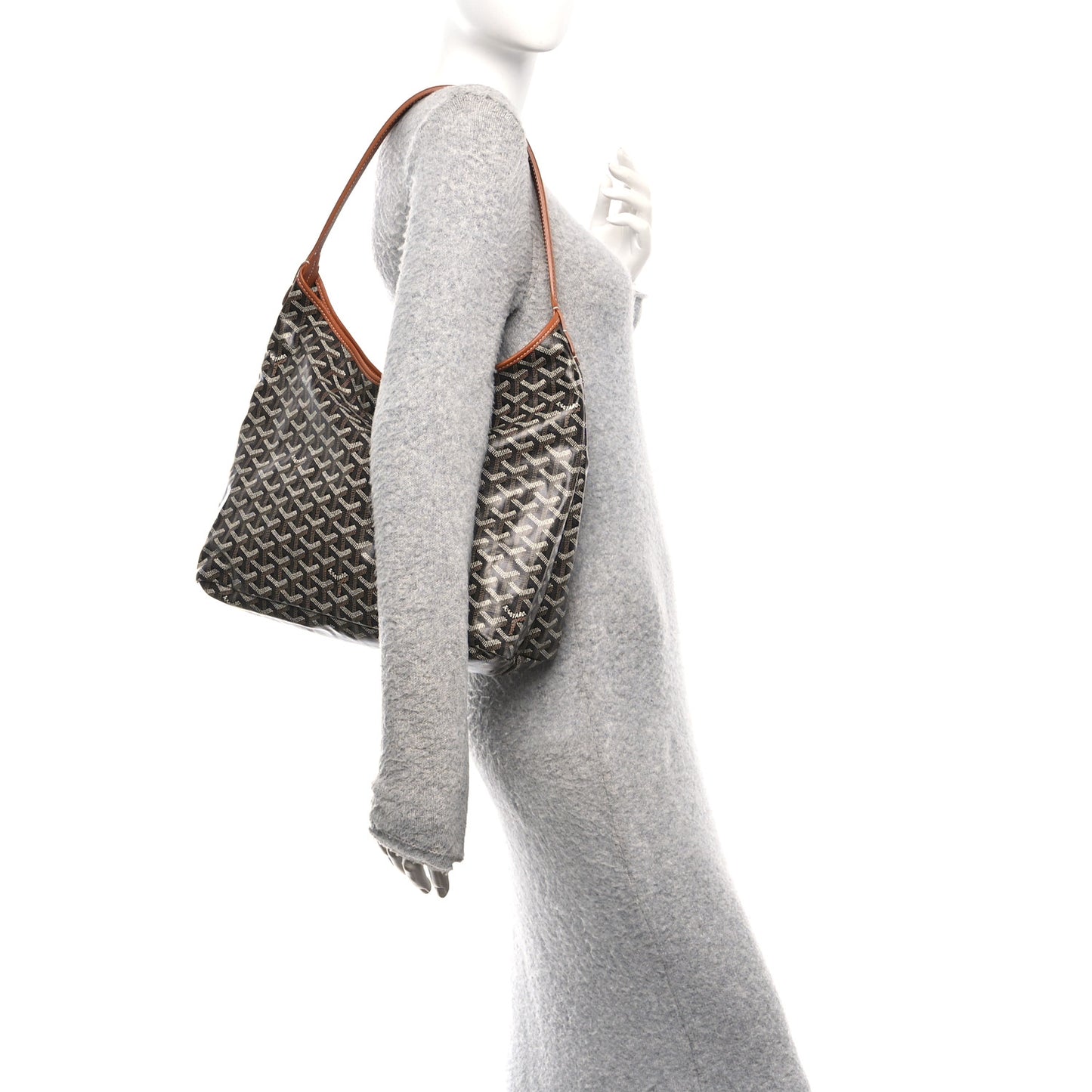 Goyardine Boheme Hobo Black Gold