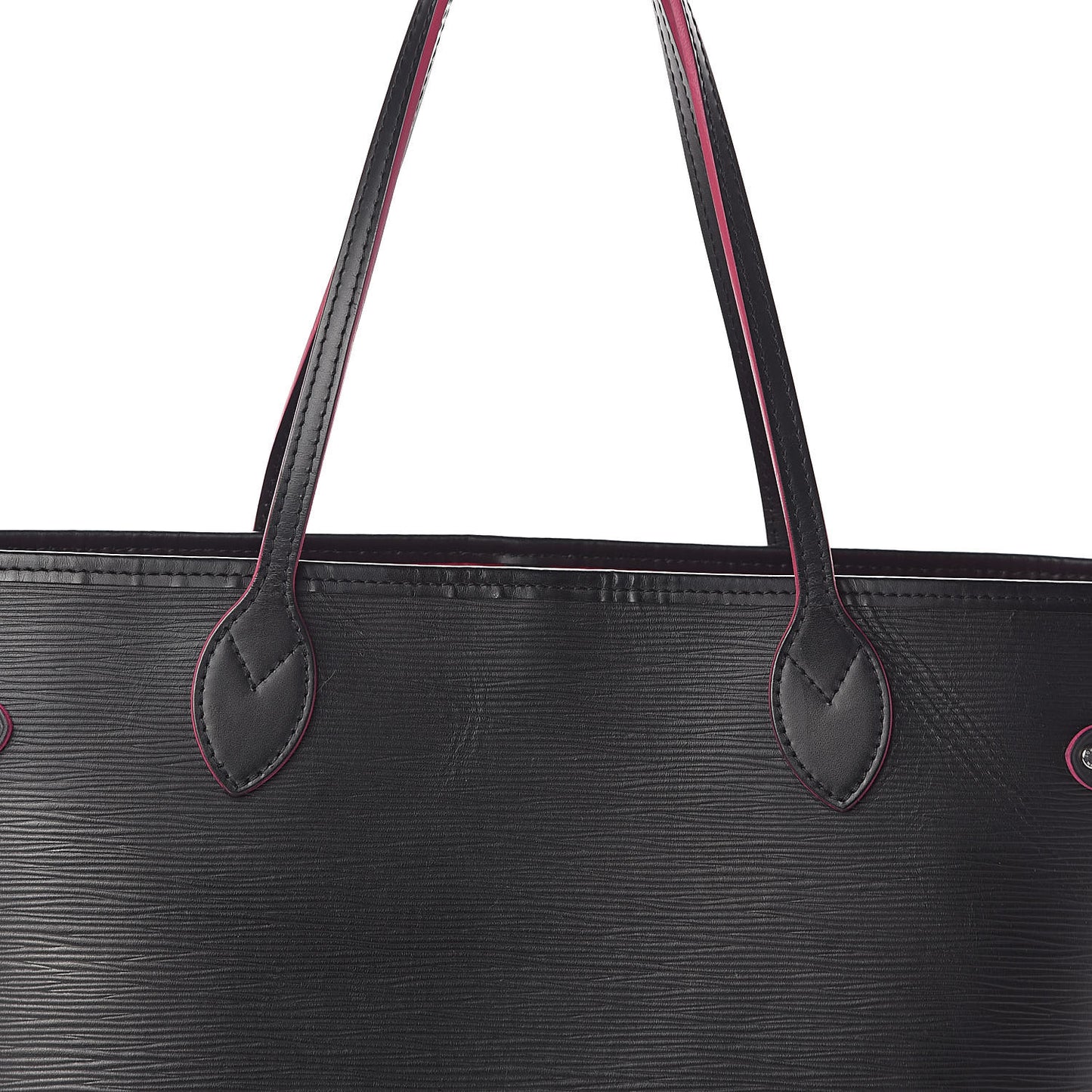 Epi Neverfull MM Black Hot Pink