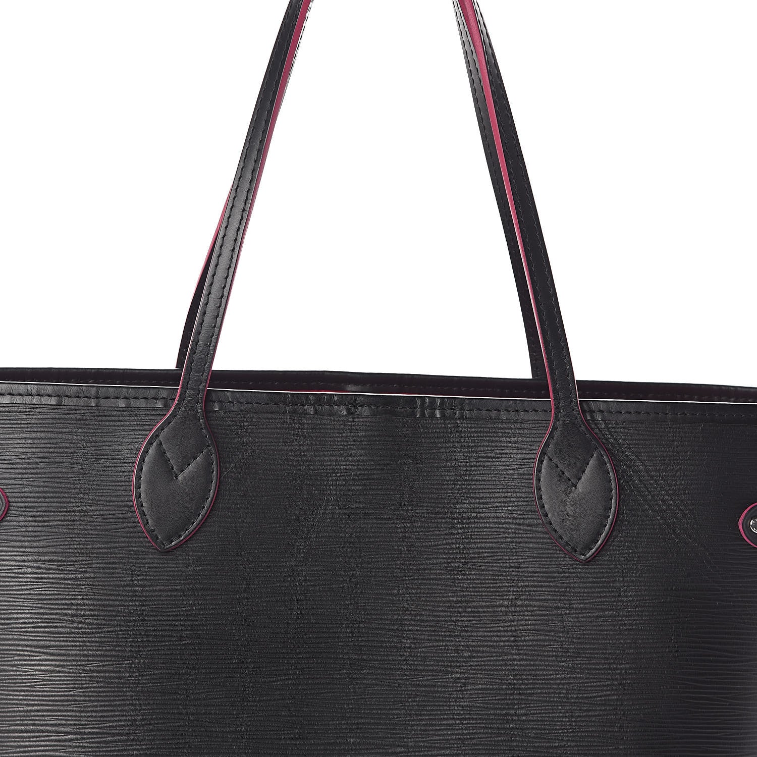 Louis Vuitton Epi Neverfull MM Black Hot Pink 8 of 15